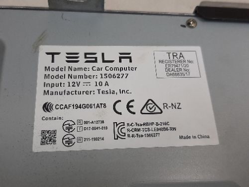 TESLA Model 3 Long Range Awd 2021 Stereo Amplifier
